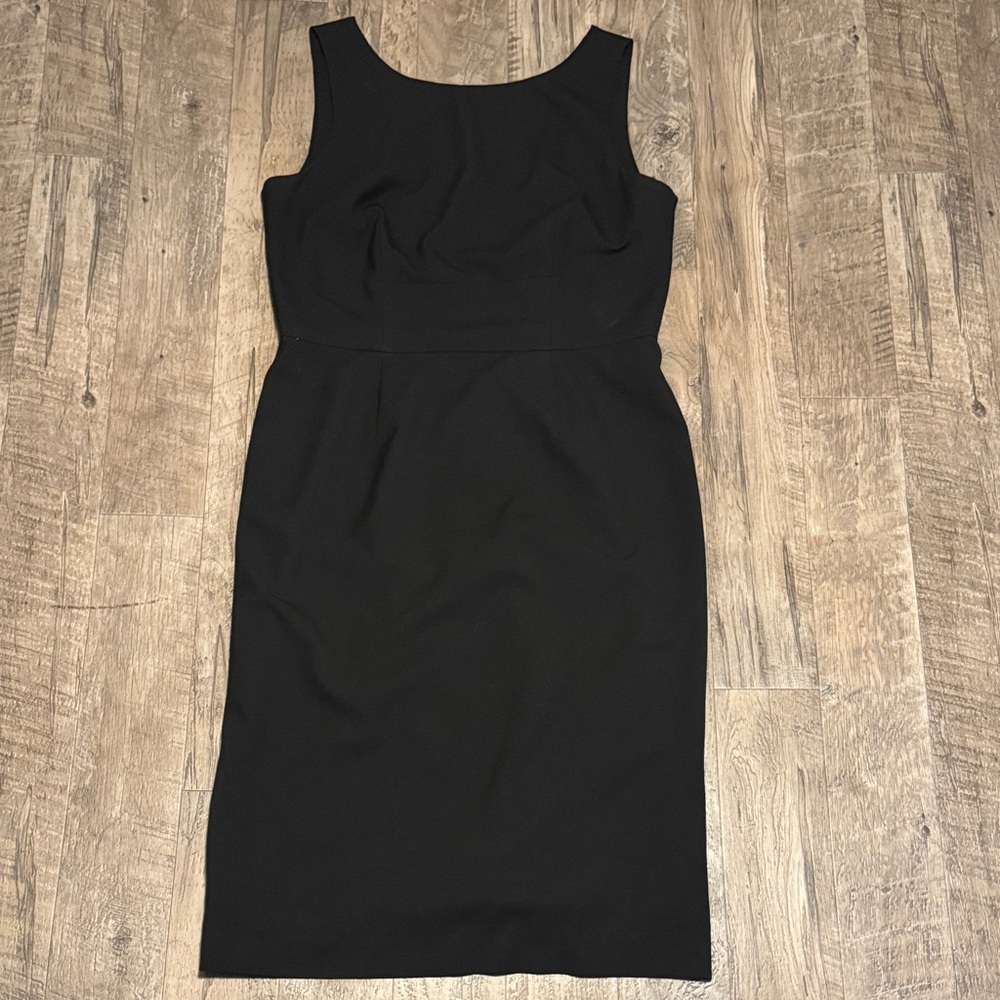 Banana Republic Classic Black Midi Sleeveless Dress - Size 10
